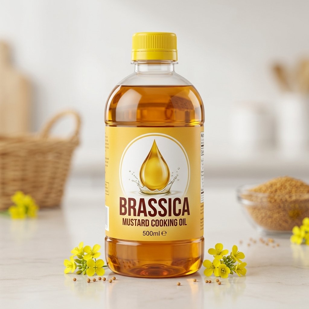 Brassica Mustard Oil Cold Pressed Oil - Photo 1